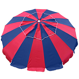 CARNIVALE 240CM UMBRELLA - RED / NAVY